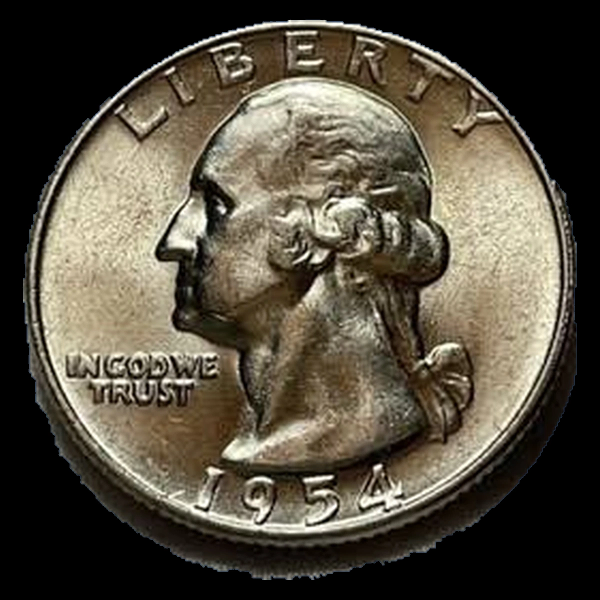 1954 Washington Quarter: Repunched Mintmark