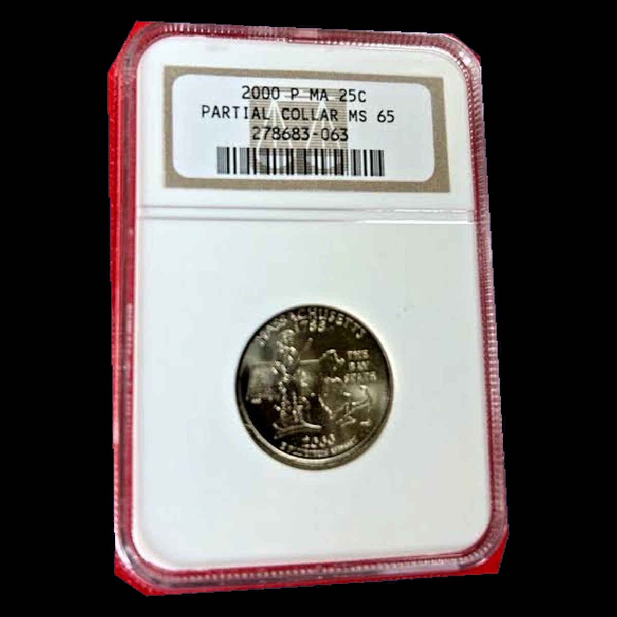 2000 Washington 50 States Quarters: Partial Collar