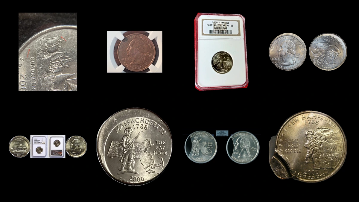 2000 Quarter Errors — error coin photographs