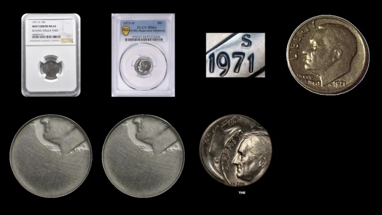 1971 Dime Errors — error coin photographs