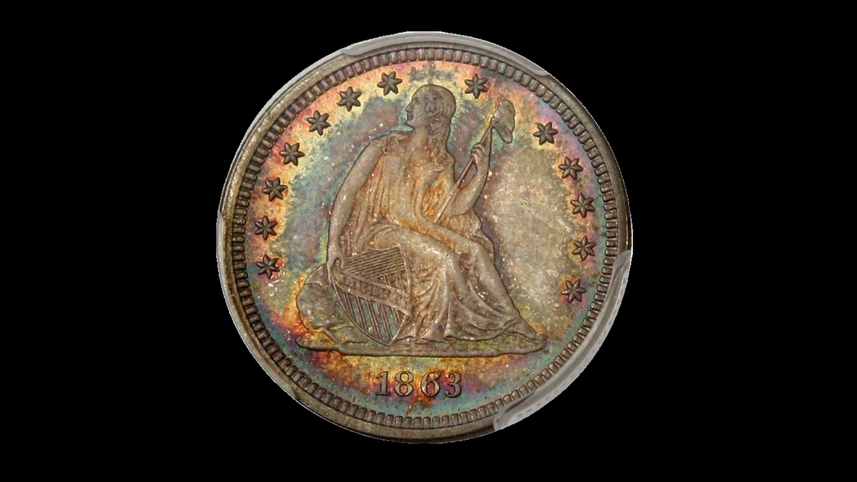 1863 Quarter Errors — error coin photographs