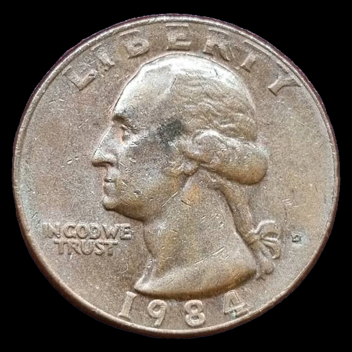 1984 Washington Quarter: Missing Clad Layer