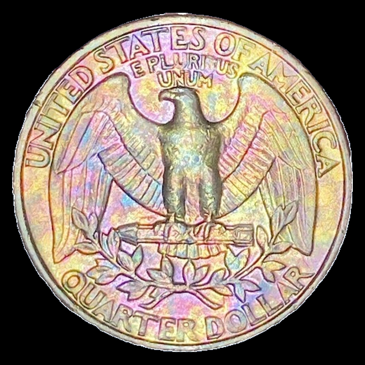 1984 Washington Quarter: Die Gouge / Named Raised-Line Variety