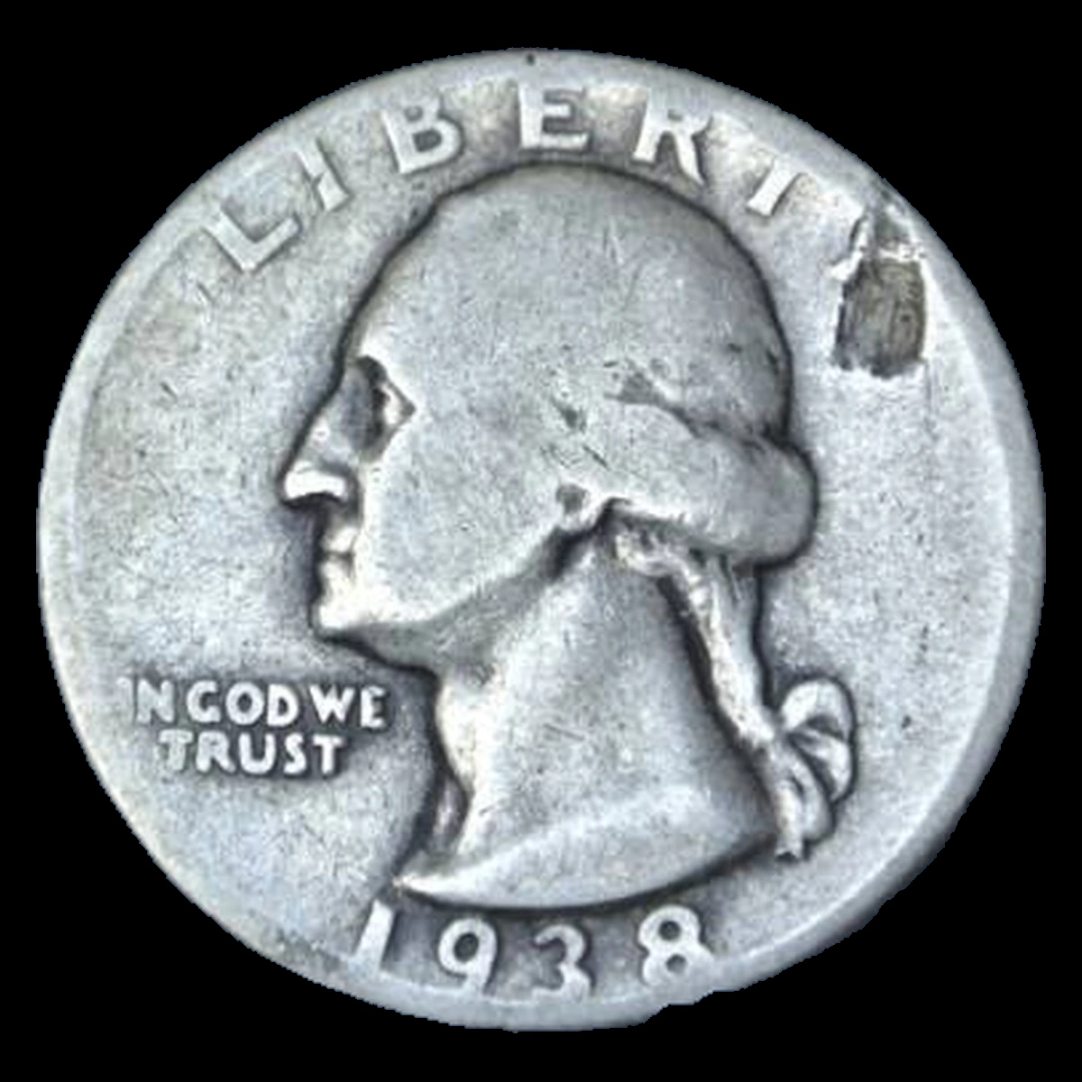 1938 Washington Quarter: Lamination