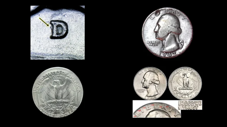 1942 Quarter Errors — error coin photographs