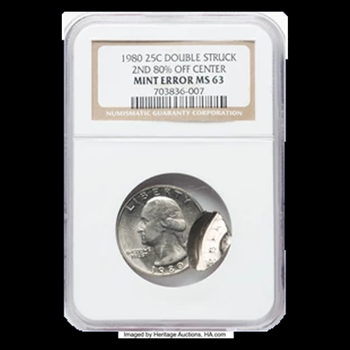 1980 Washington Quarter: Multiple Strike
