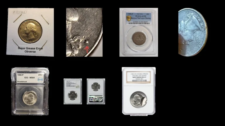 1980 Quarter Errors — error coin photographs
