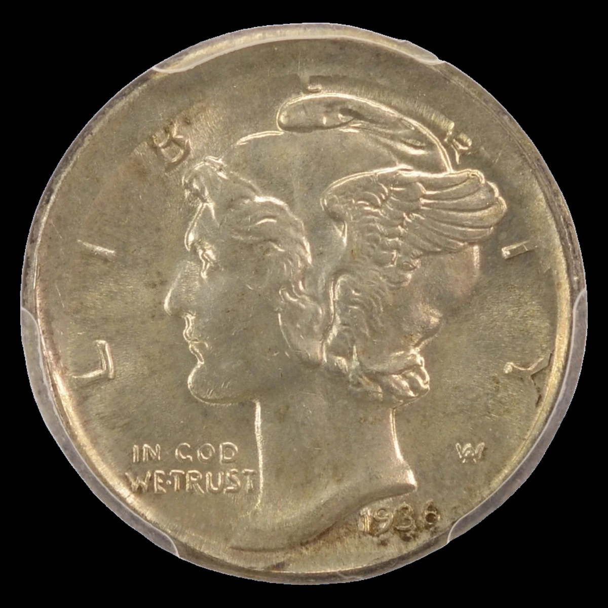 1936 Mercury Dime: Broadstrike