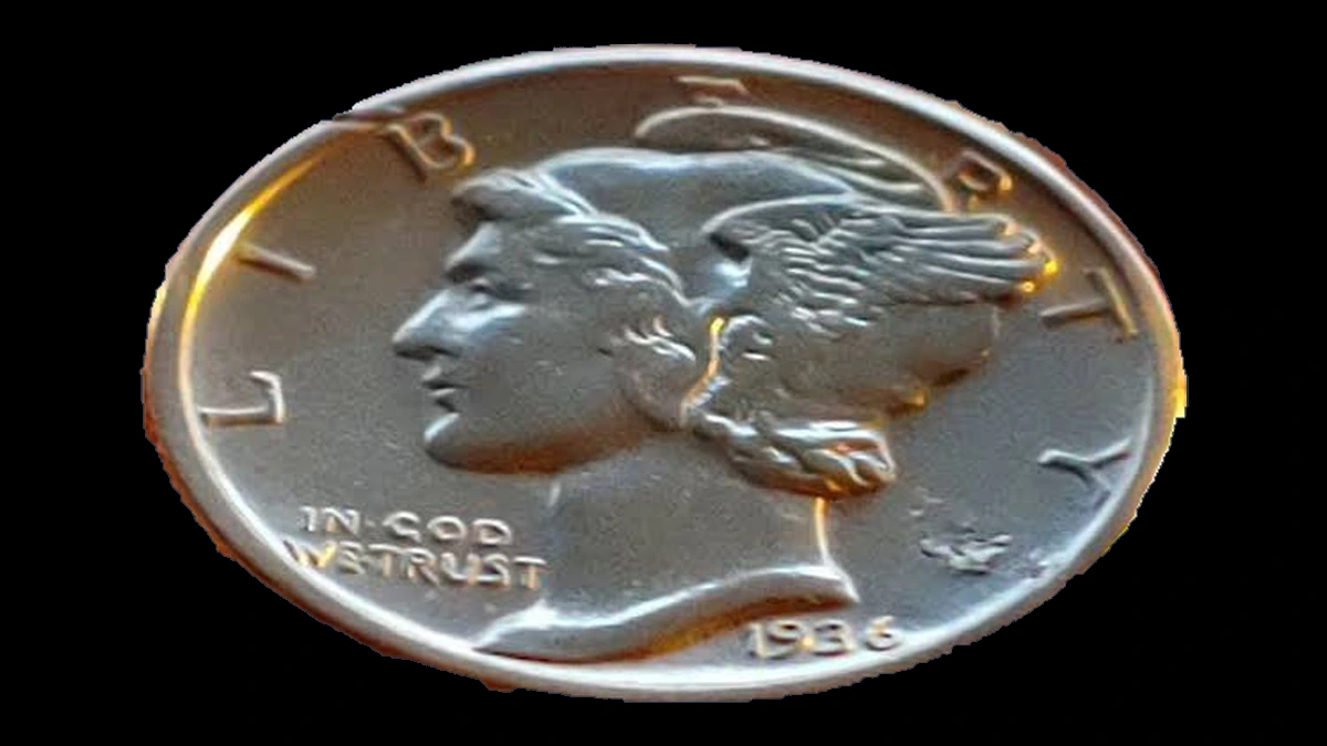 1936 Mercury Dime: Lamination