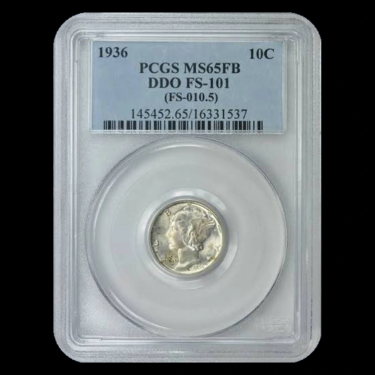 1936 Mercury Dime: Doubled Die Obverse