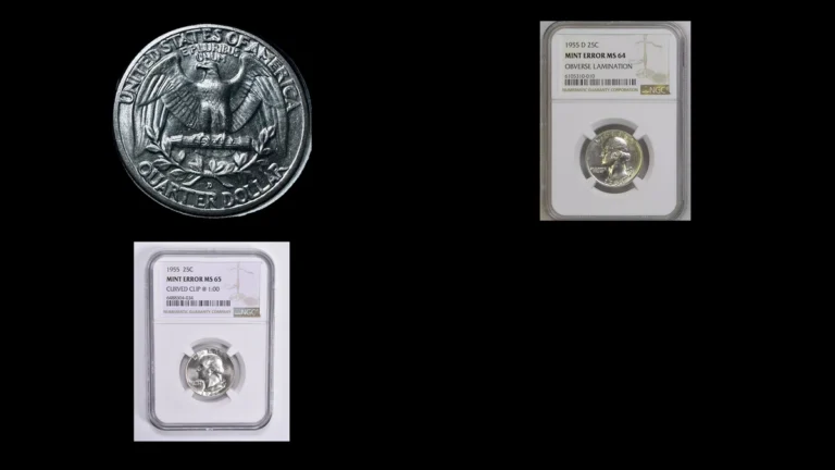 1955 Quarter Errors — error coin photographs
