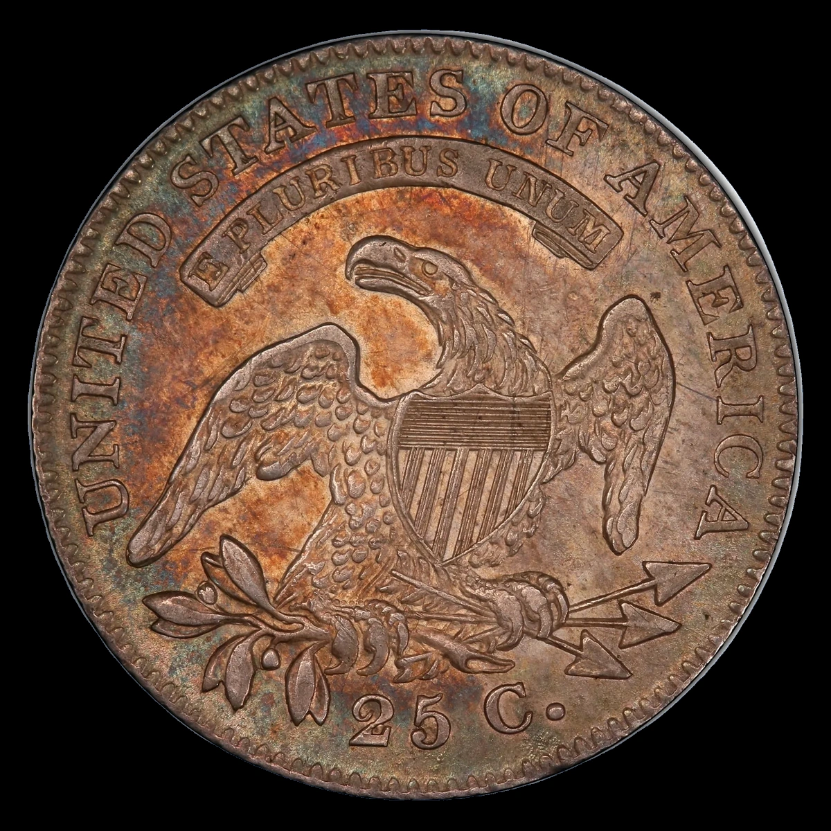1821 Capped Bust Quarter: Die Deterioration