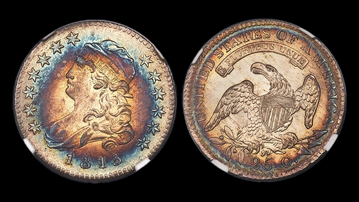 1815 Capped Bust Quarter: Repunched Design