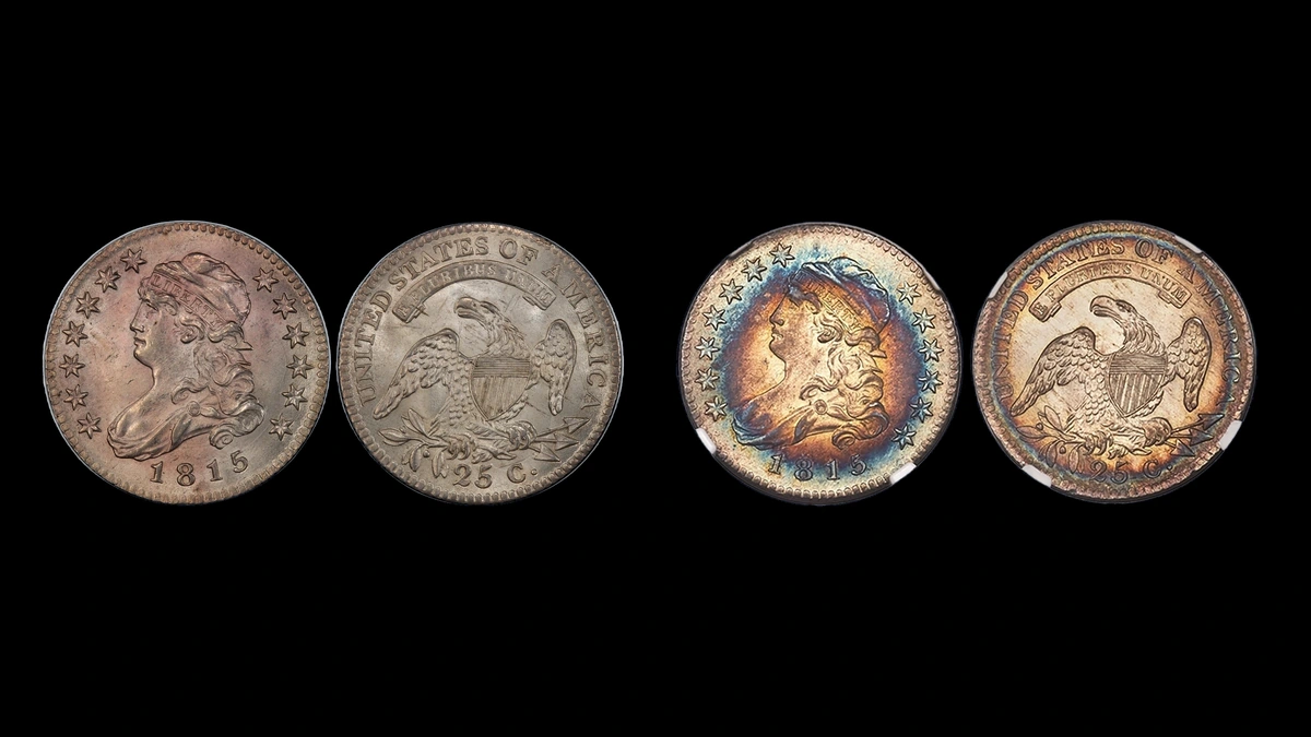 1815 Quarter Errors — error coin photographs