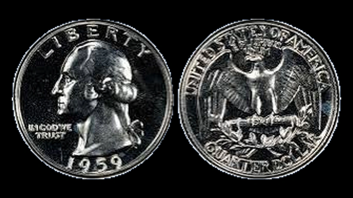 1959 Washington Quarter: Doubled Die Obverse