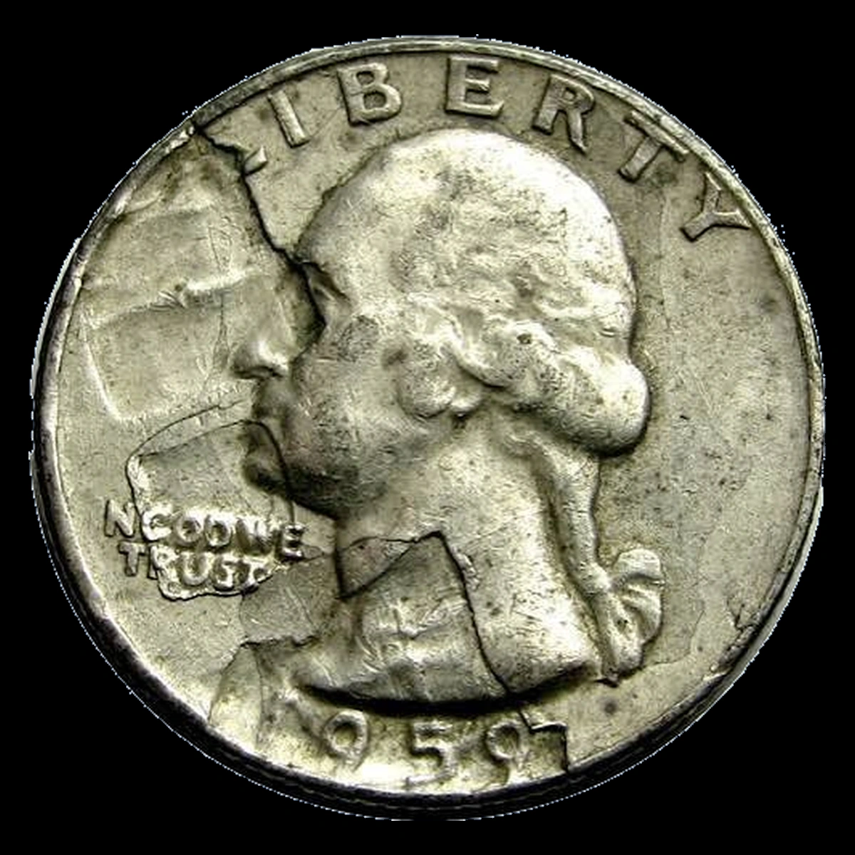 1959 Washington Quarter: Lamination