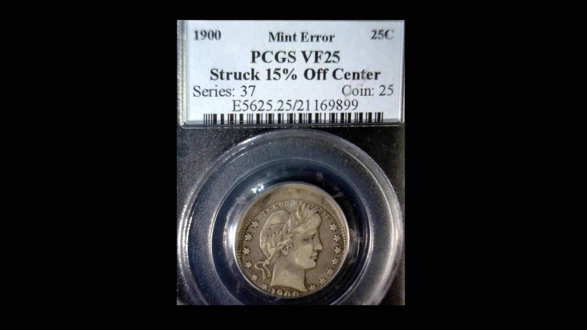 1900 Quarter Errors — error coin photographs