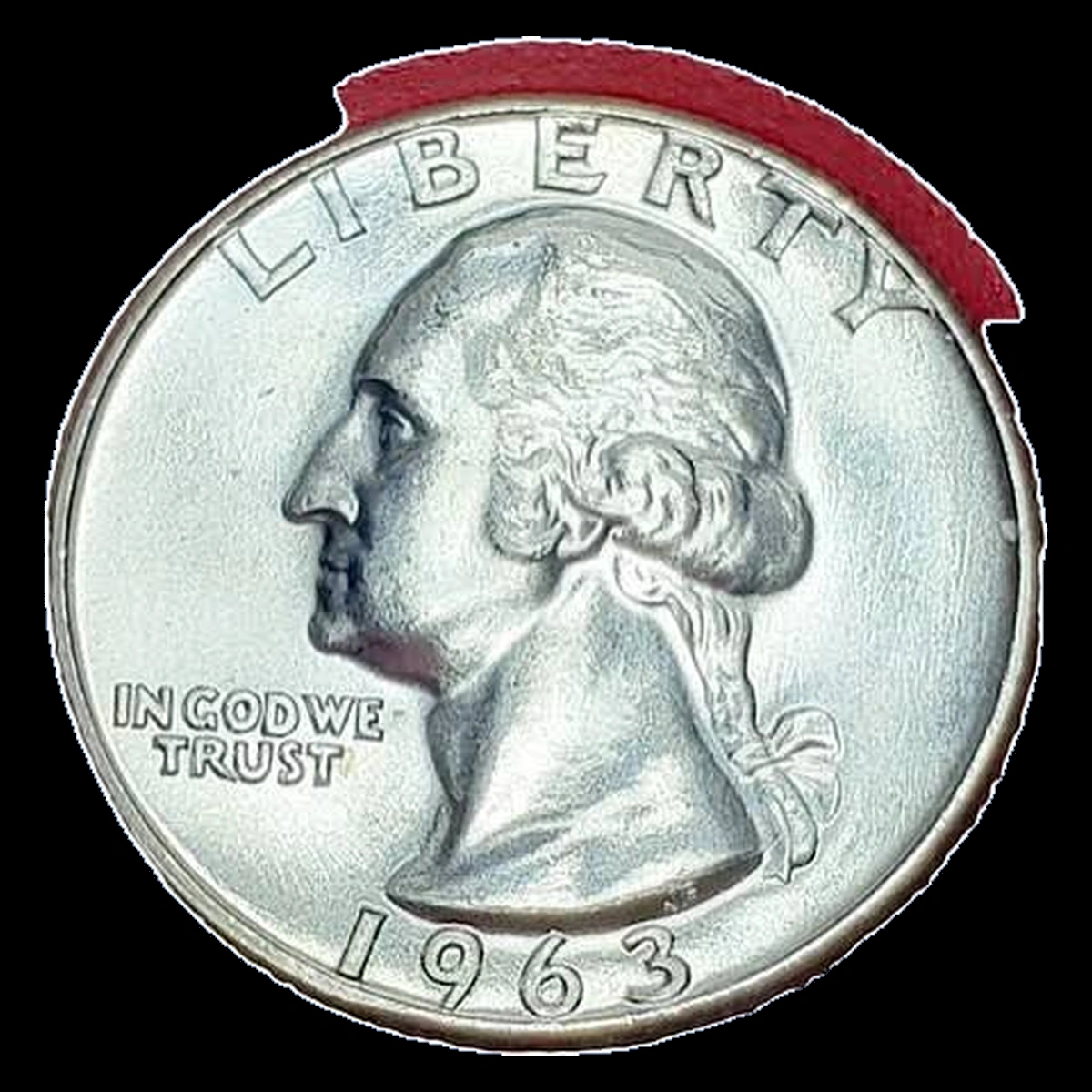 1963 Washington Quarter: Lamination