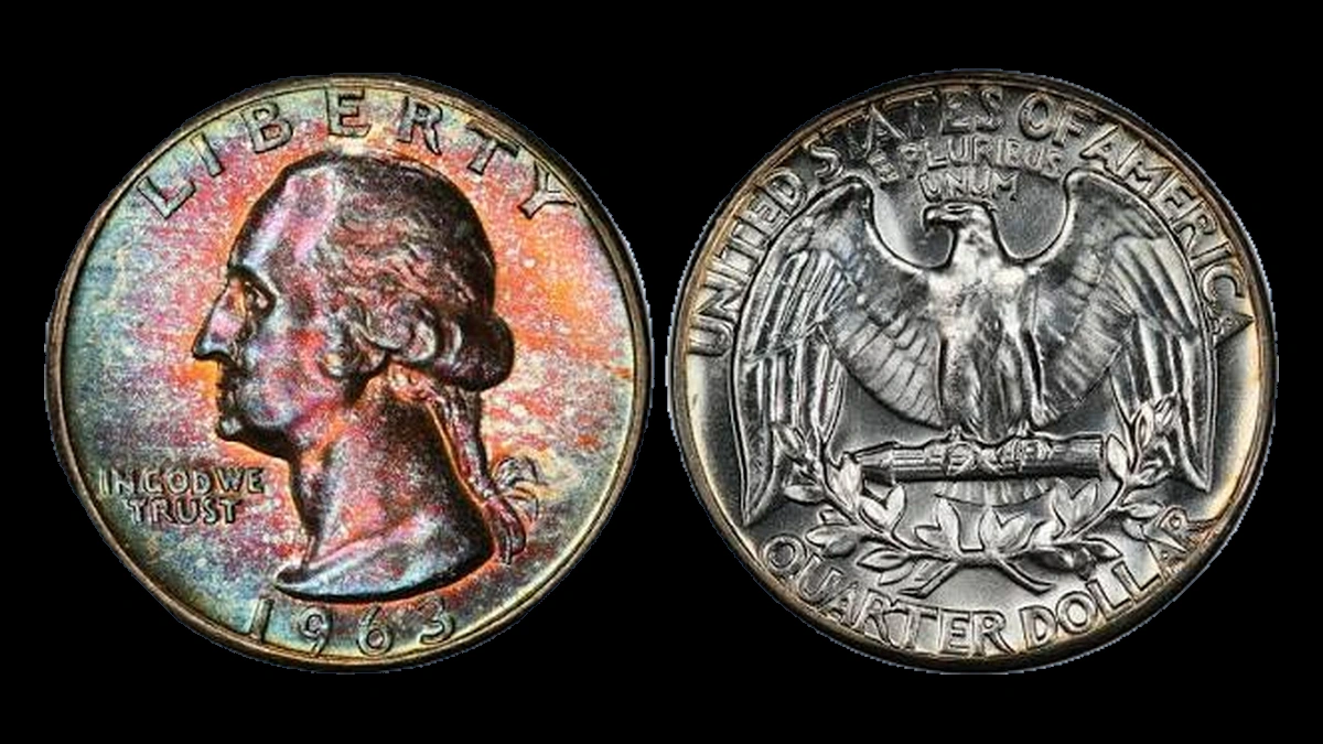 1963 Washington Quarter: Wrong Design Die
