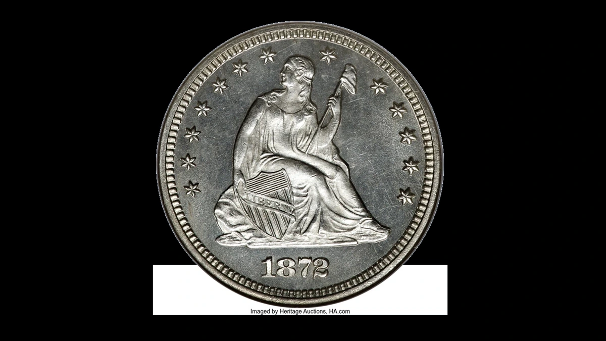 1872 Quarter Errors — error coin photographs