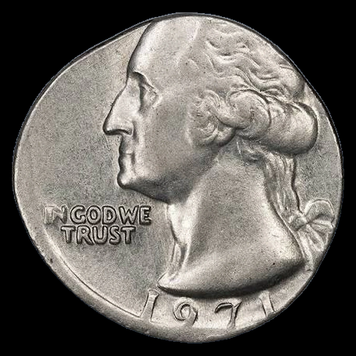 1971 Washington Quarter: Struck on a Dime Planchet