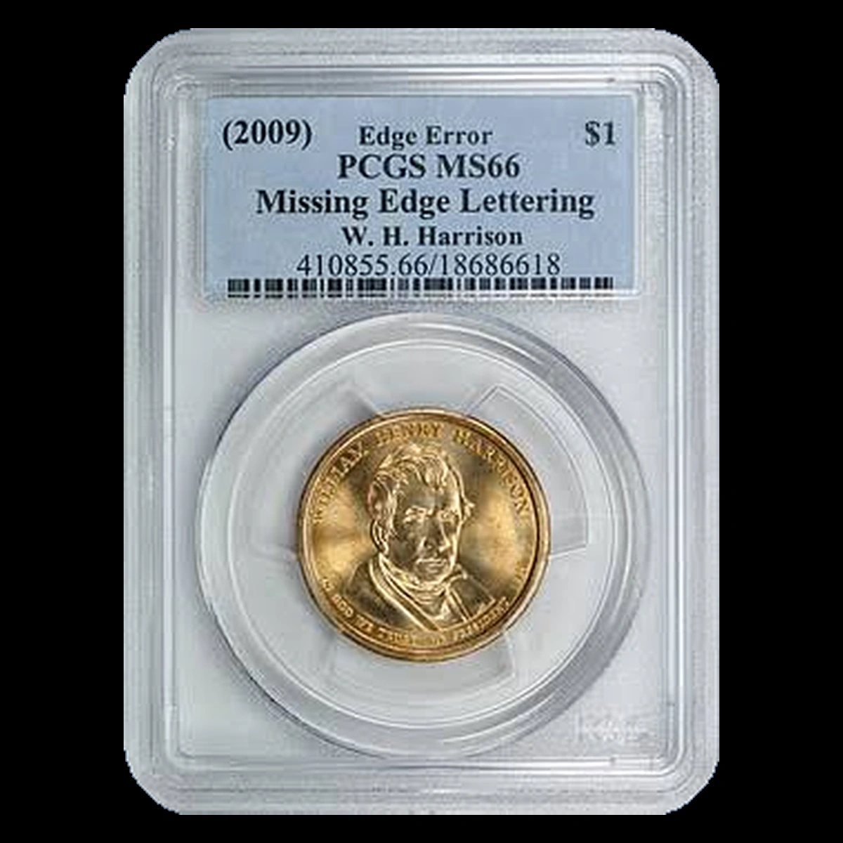 2009 Presidential Dollar: Missing Edge Lettering