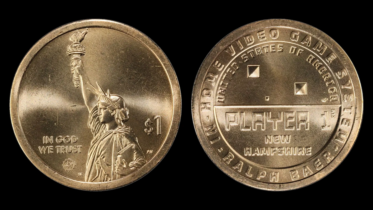 2021-P NH Pos.A American Innovation Dollar, obverse and reverse