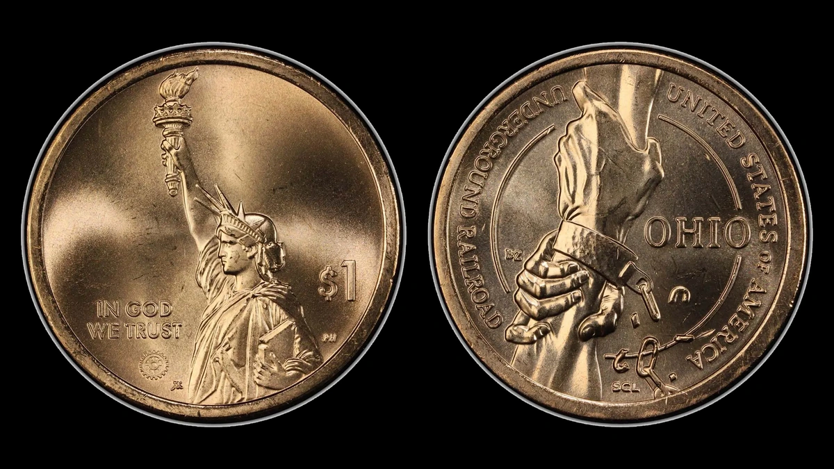 2023-P OH Pos.A American Innovation Dollar, obverse and reverse