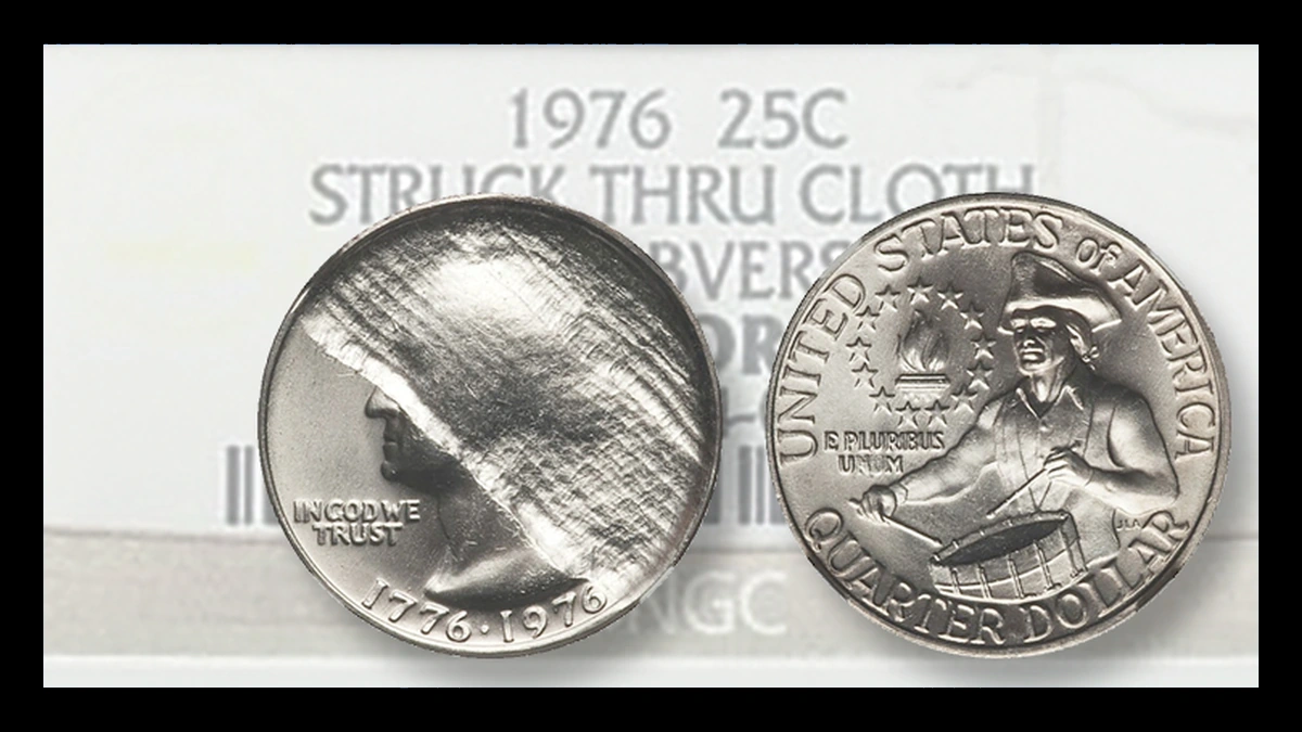 1976 Washington Quarter: Struck-Through Error