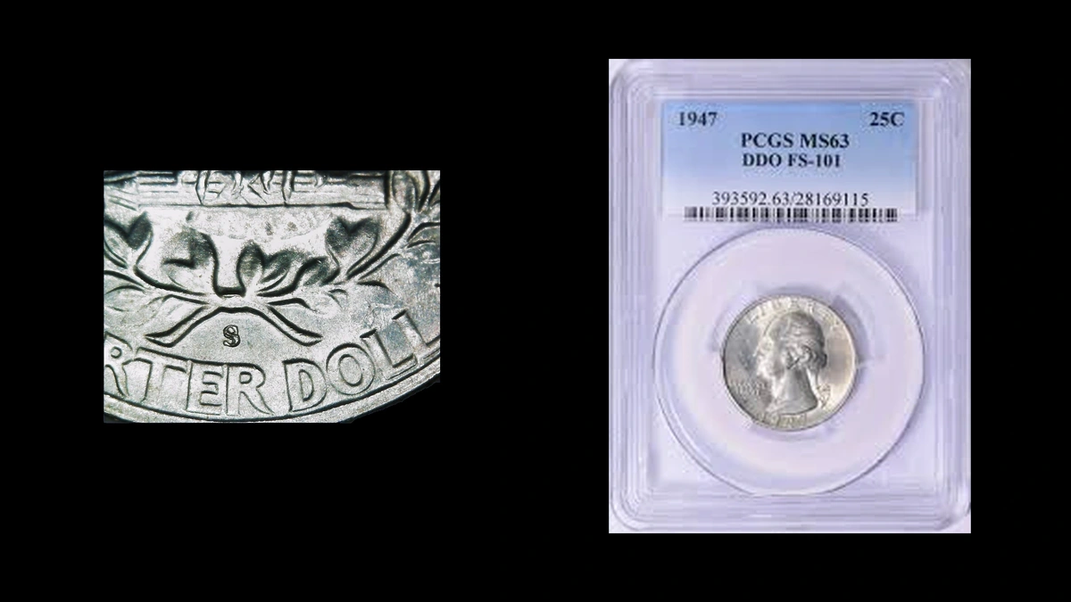 1947 Quarter Errors — error coin photographs