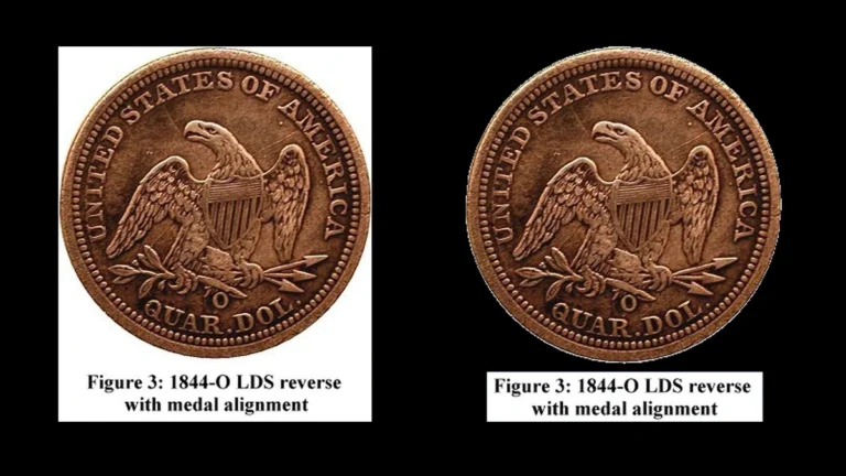 1844 Quarter Errors — error coin photographs