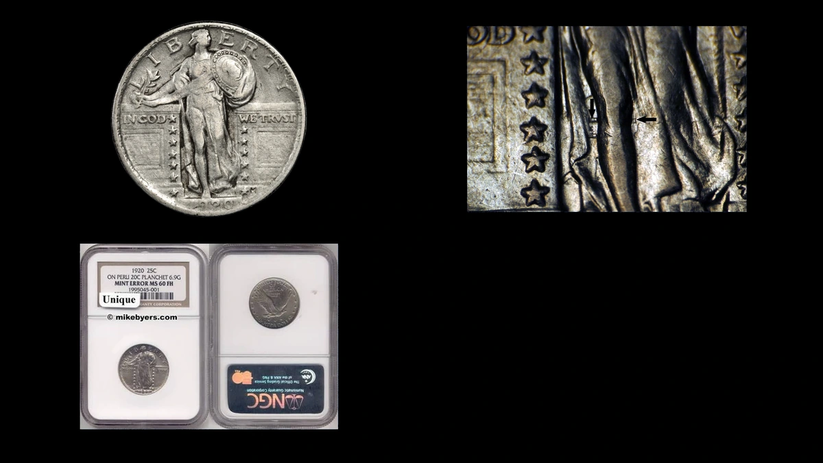 1920 Quarter Errors — error coin photographs