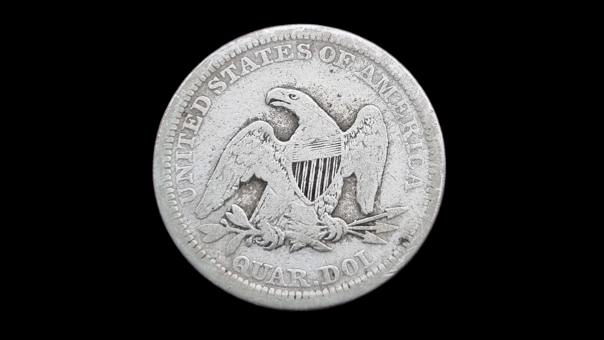 1860 Quarter Errors — error coin photographs