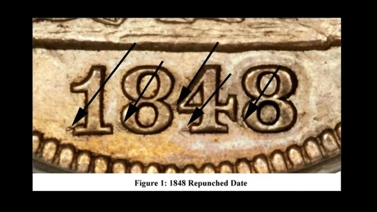 1848 Quarter Errors — error coin photographs