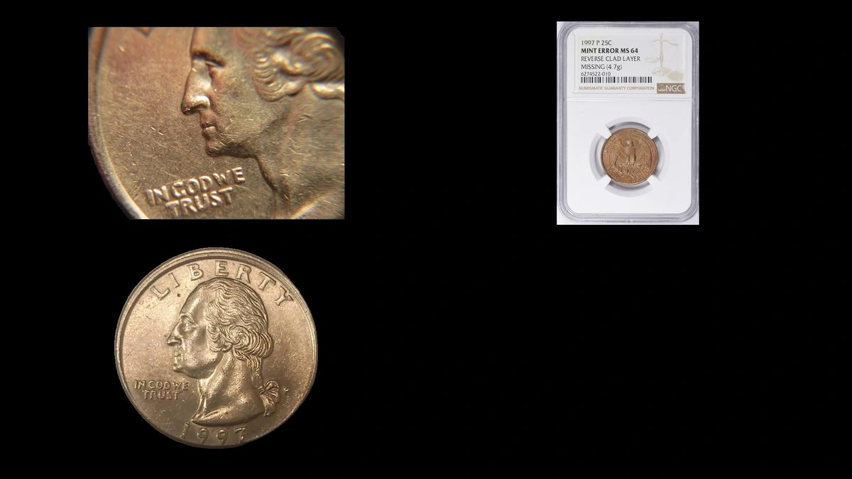 1997 Quarter Errors — error coin photographs