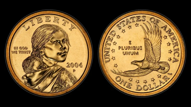 2004-P Sacagawea Dollar, obverse and reverse