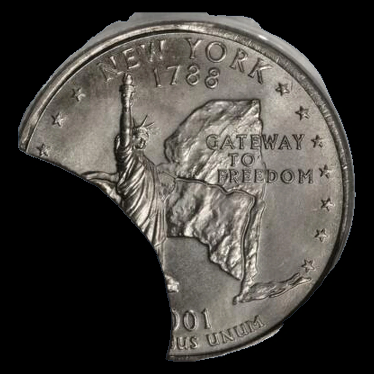 2001 Quarter: New York — Clipped Planchet