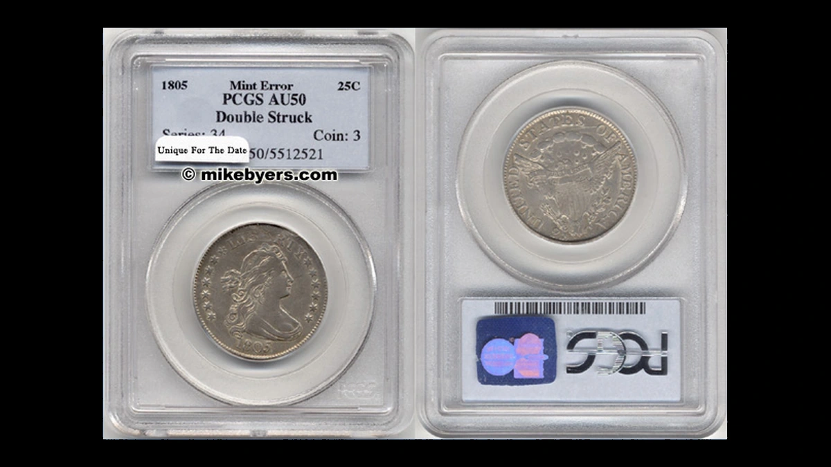 1805 Draped Bust Quarter: Double / Multiple Strike