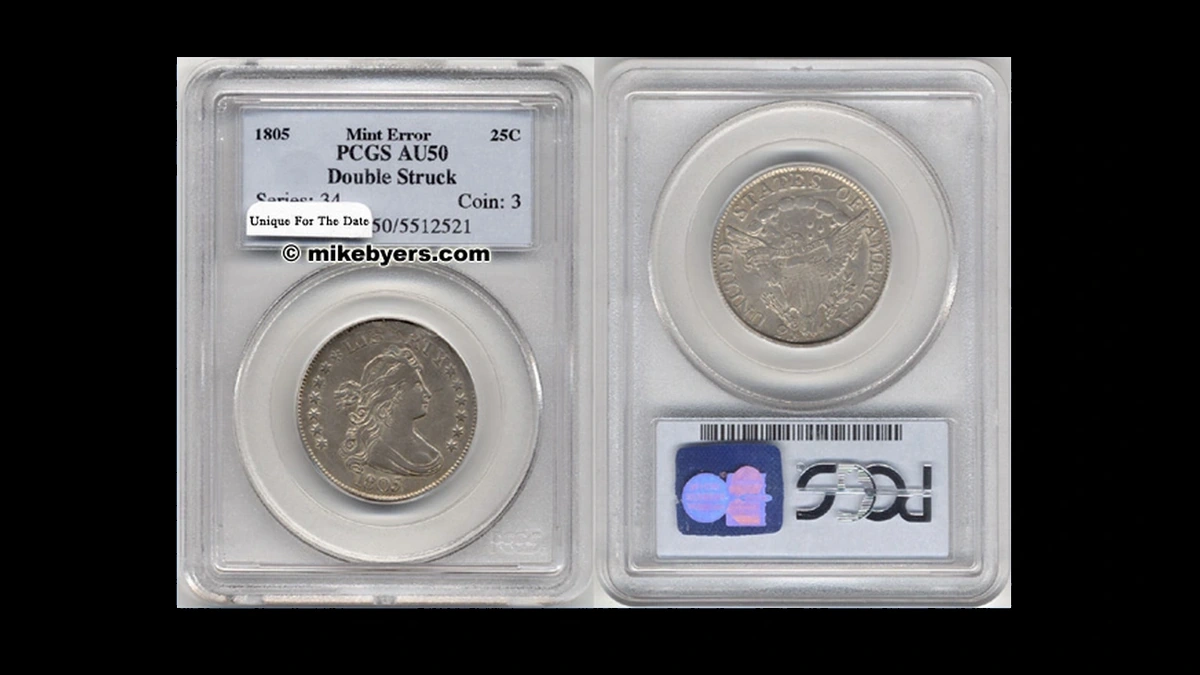 1805 Quarter Errors — error coin photographs