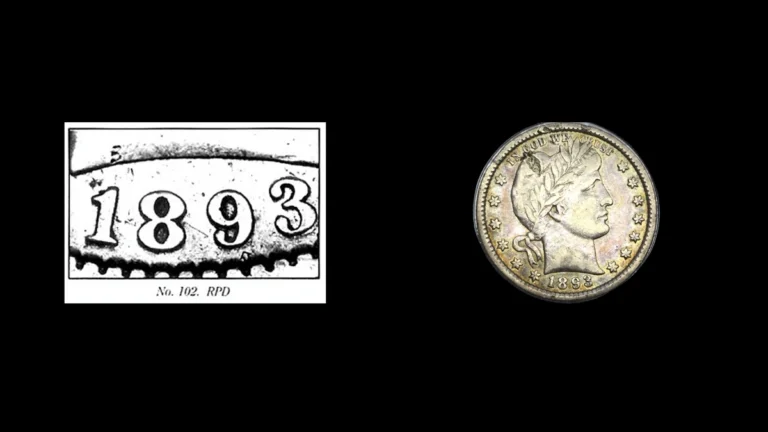1893 Quarter Errors — error coin photographs