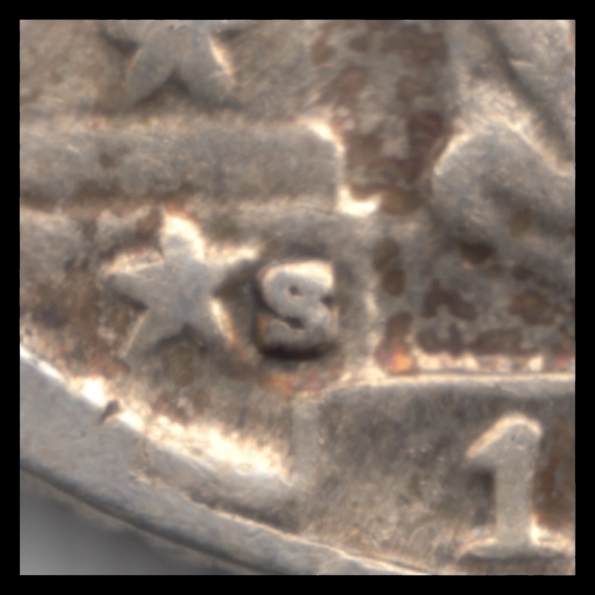 1929 Standing Liberty Quarter: Repunched Mintmark