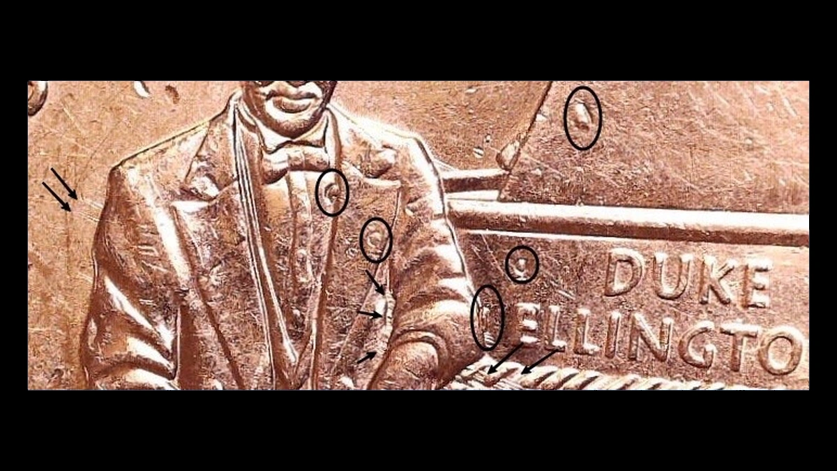 2009 Washington D.C. and U.S. Territories Quarters: Die Gouge
