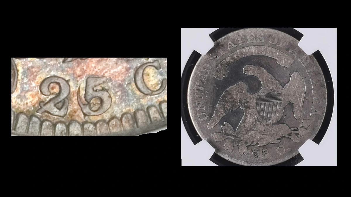 1822 Quarter Errors — error coin photographs