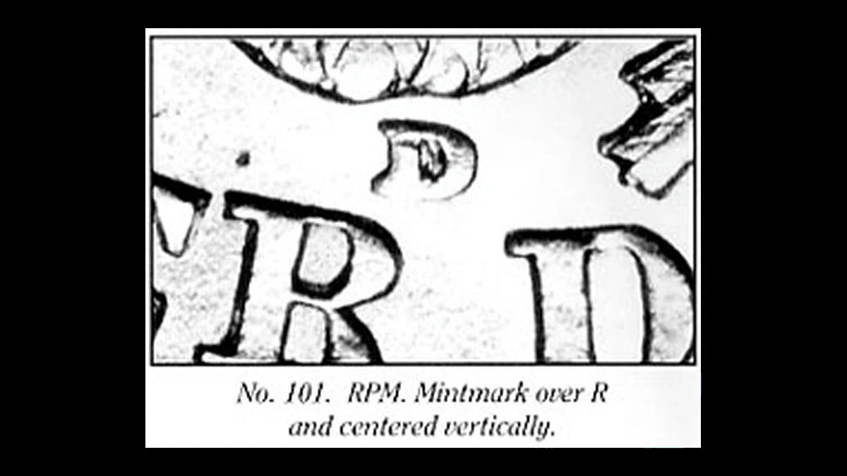 1916 Barber Quarter: Repunched Mintmark