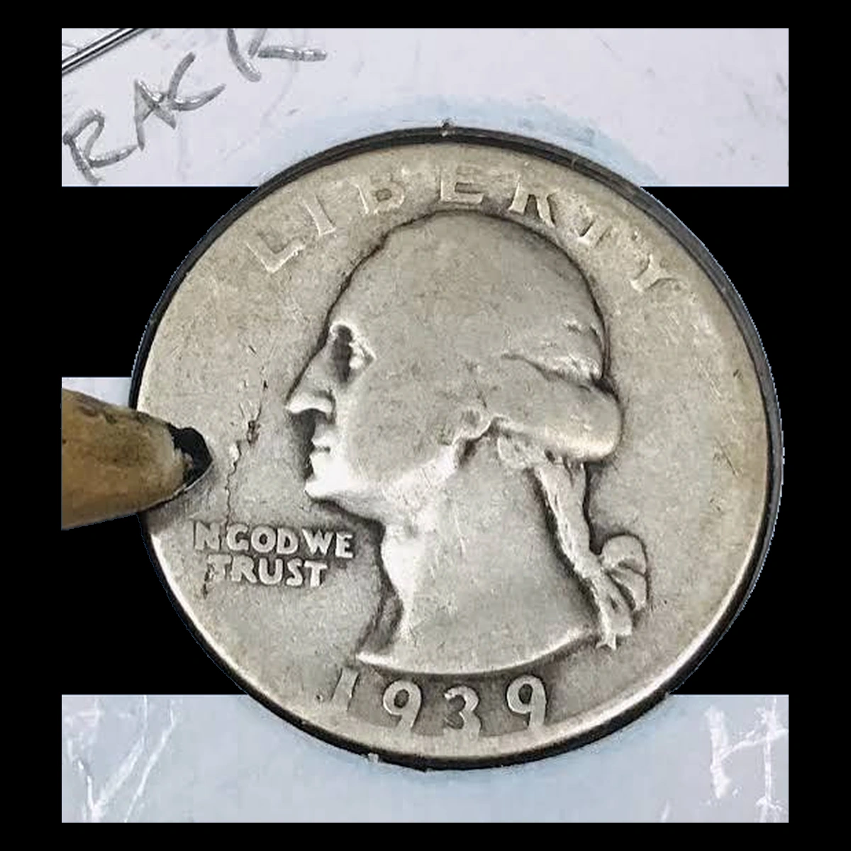 1939 Washington Quarter: Die Crack