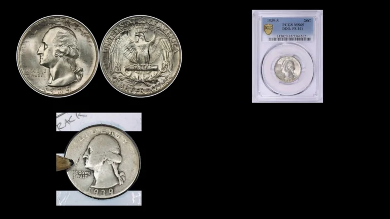 1939 Quarter Errors — error coin photographs
