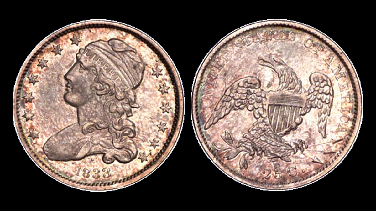 1833 Capped Bust Quarter: Die Deterioration