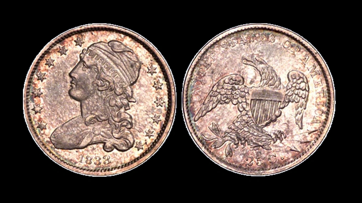1833 Quarter Errors — error coin photographs