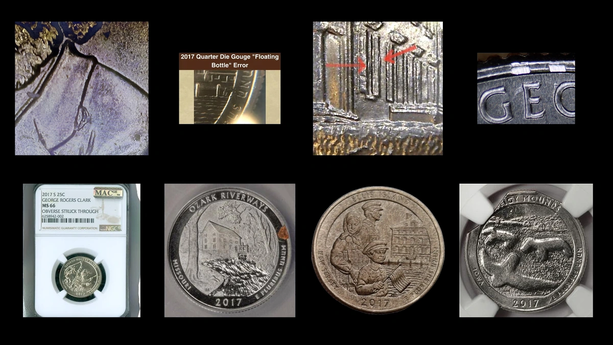 2017 Quarter Errors — error coin photographs