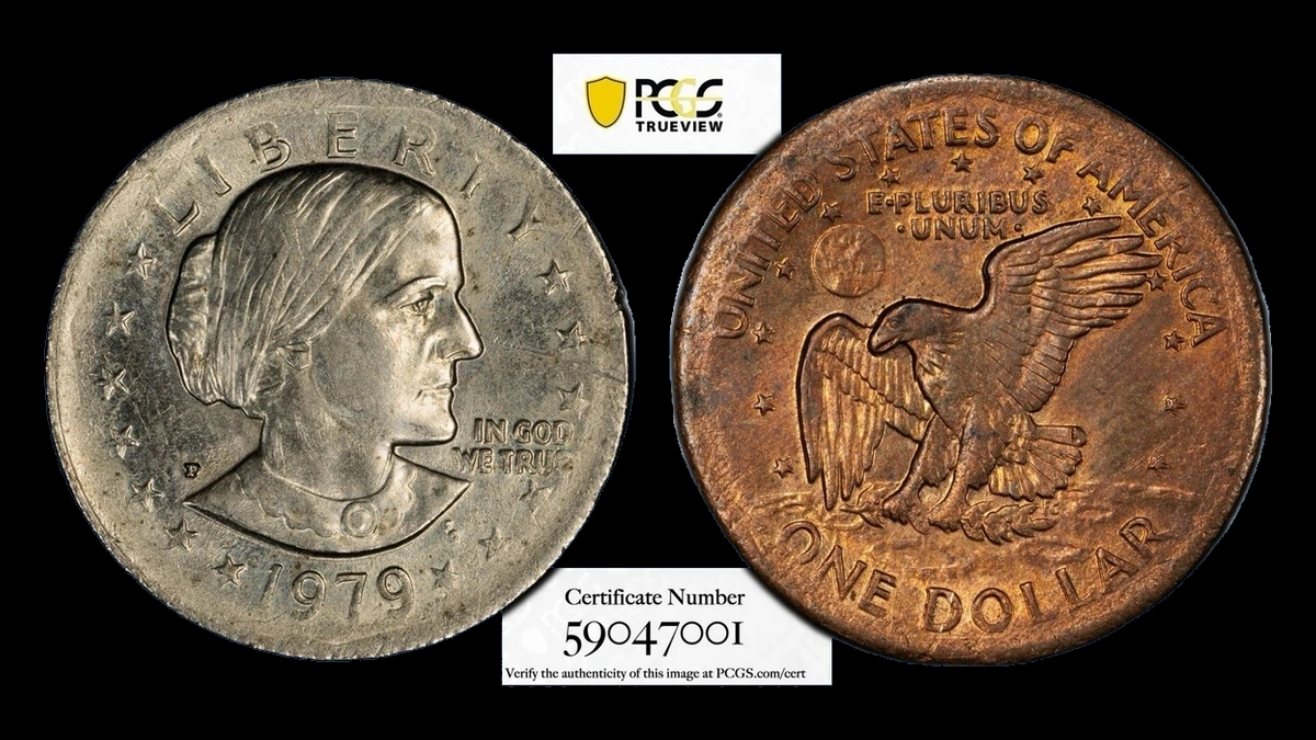 1979 Susan B. Anthony Dollar: missing reverse clad layer